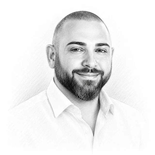 Gezeichnetes Porträt von Remzi Turhan